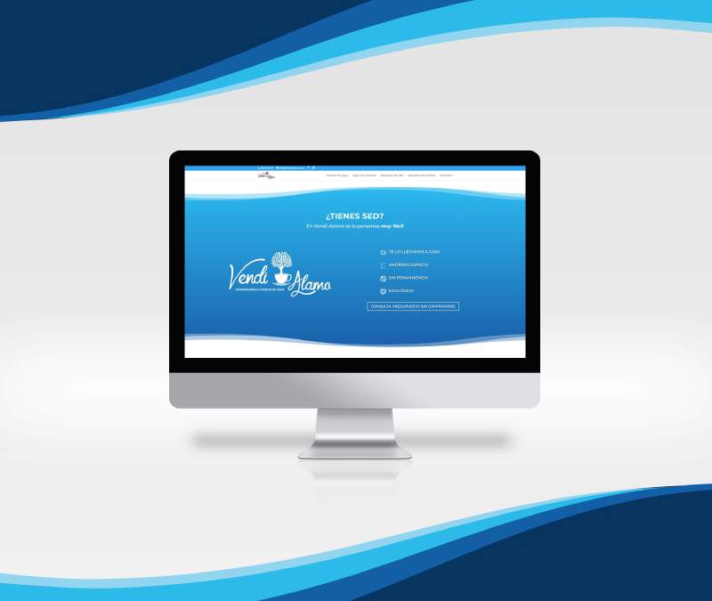 VENDI ALAMO – Publicidad para empresa de distribución de dispensadores de agua y máquinas de vending